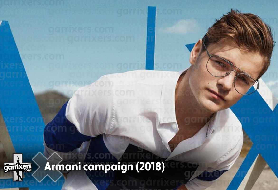Martin Garrix Armani Exchange advertising on garrixers.com