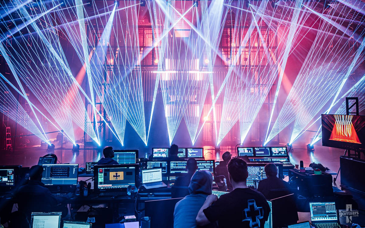 Martin Garrix and Gabe Fraboni setting his Dallas show, May 2026